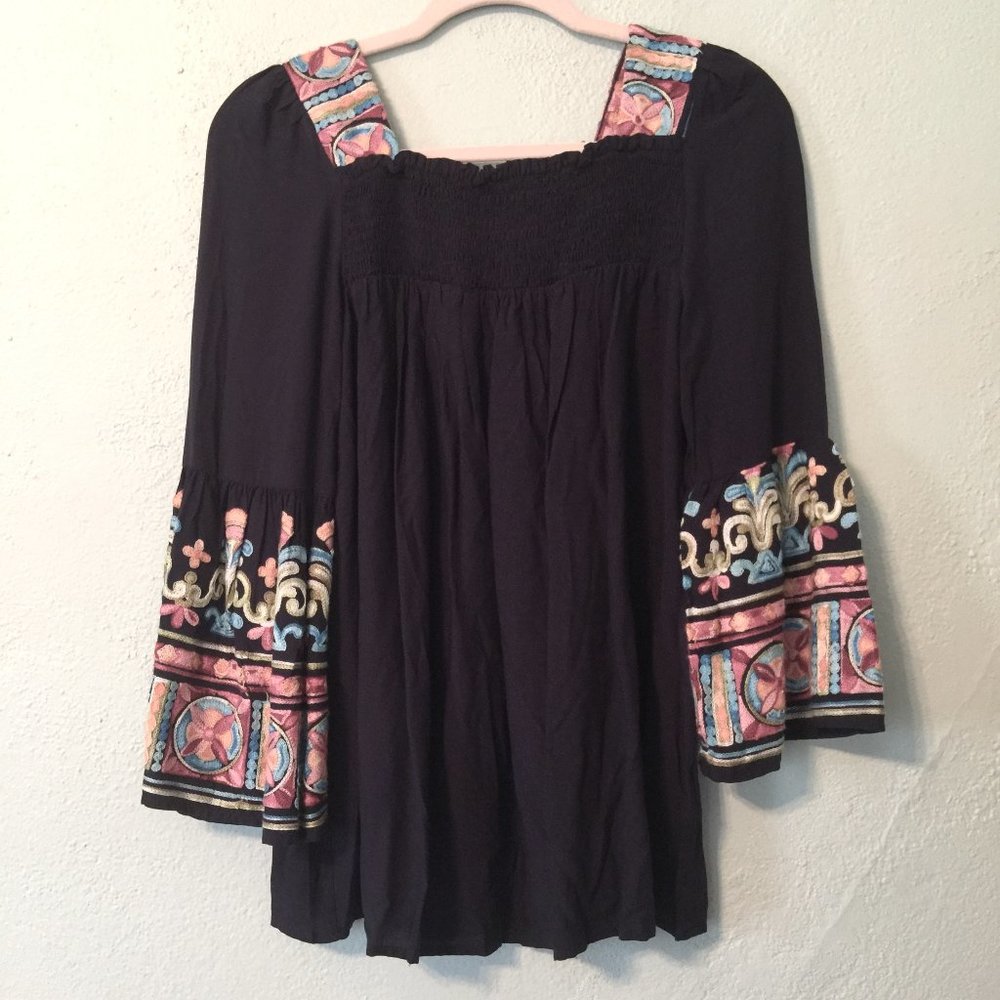 COWGIRL LEGEND Tunic Blouse Top Womens S Bohomian